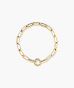 Pulseira Charlotte Slim Gold – Elegância Minimalista em Ouro Maciço | Saint Carvalho