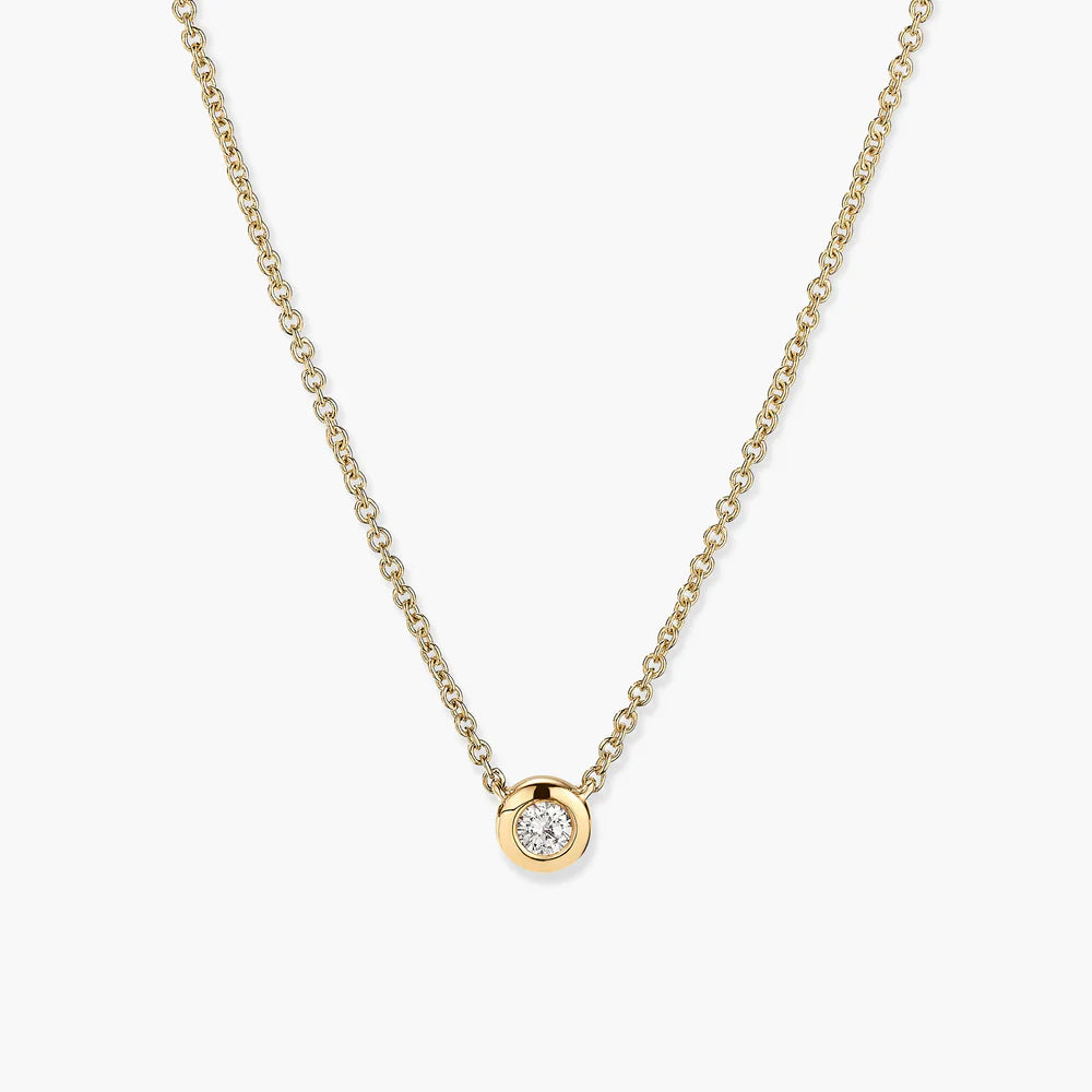 Colar Ponto de Luz em Ouro 18k – Elegância Minimalista | Saint Carvalho