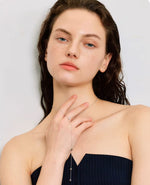 Colar Luminis em Prata 925 com Zircônias Lapidadas – Brilho Contemporâneo | Línea Luminosa 925