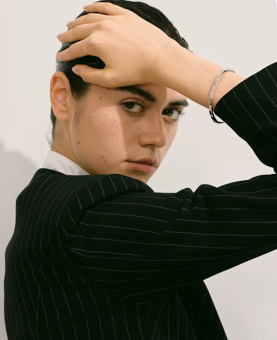 Pulseira Elegance em Prata 925 com Zircônias Cravejadas – Minimalismo Sofisticado | Saint Carvalho Argentum