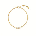 Pulseira Minimalista Dourada com Zircônia – Elegância Discreta Saint Carvalho