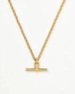 Colar T-Bar em Ouro 18k – Minimalismo e Modernidade | Saint Carvalho