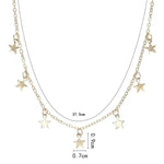 Colar de Estrelinhas Douradas Feminino – Constelação Aurora | Saint Carvalho
