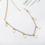 Colar de Estrelinhas Douradas Feminino – Constelação Aurora | Saint Carvalho