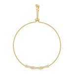 Pulseira Dourada Ajustável com Cristais – Elegância Minimalista | Saint Carvalho