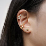Brinco de Cartilagem com Zircônias – Elegância Minimalista | Saint Carvalho