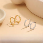 Brinco Argola de Ouro 18K Esferas Polidas – Design Minimalista e Atemporal