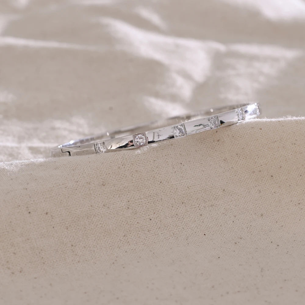 Pulseira Elegance em Prata 925 com Zircônias Cravejadas – Minimalismo Sofisticado | Saint Carvalho Argentum