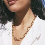 Colar Elo Dourado Grosso Feminino – Corrente Imperium | Saint Carvalho