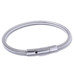 Colar Prata 925 Rígido com Fecho Magnético – Sofisticação Contemporânea | Saint Carvalho