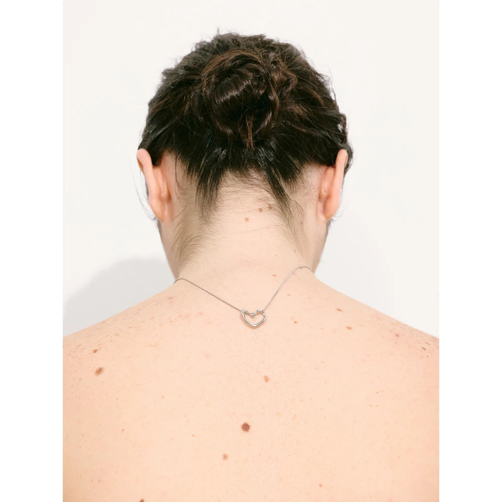 Colar Prata 925 Coração Contínuo – Minimalismo Atemporal | Saint Carvalho