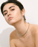 Colar Prata 925 Rígido com Fecho Magnético – Sofisticação Contemporânea | Saint Carvalho