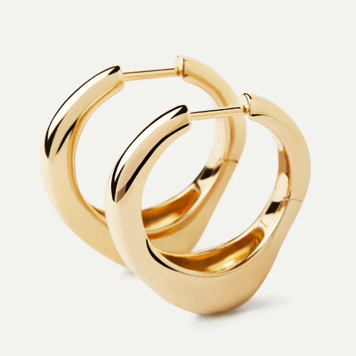 Brinco Argola Verona Pavé Banhado a Ouro 18k | Saint Carvalho