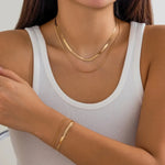 Conjunto Riviera Dourado – Colares e Pulseira Saint Carvalho
