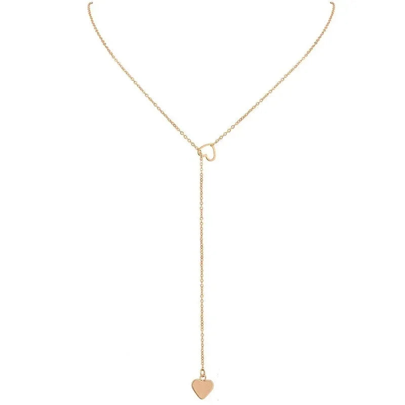 Colar Y Dourado com Coração Feminino – Linha Verona | Saint Carvalho