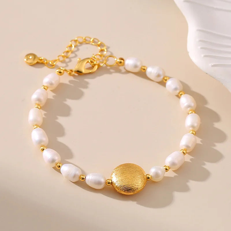 Pulseira de Pérolas Naturais com Fecho em Ouro 18k – Elegância Atemporal | Saint Carvalho