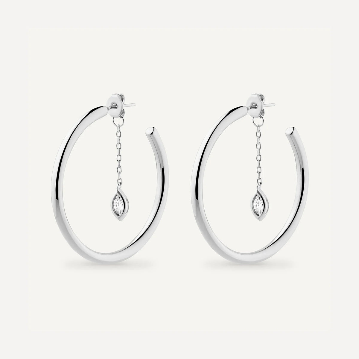 Argola Monaco Pavé Banhado a Ouro 18k | Saint Carvalho