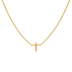 Colar Cruz Dourada em Ouro 18k – Símbolo de Fé e Sofisticação | Saint Carvalho
