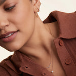 Colar Wishbone Pavé em Ouro 18k – Elegância com Brilho Sutil | Saint Carvalho