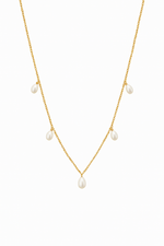 Colar Dangle de Pérolas Naturais em Ouro 18k – Sofisticação Atemporal | Saint Carvalho