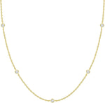 Colar Fio Dourado com Cristais Naturais