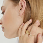 Anel Charlotte Bold em Ouro 18k – Design Esculpido e Luxo Contemporâneo | Saint Carvalho