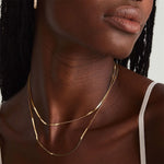 Colar Corrente Serpentina em Ouro 18k – Elegância Fluida e Atemporal | Saint Carvalho