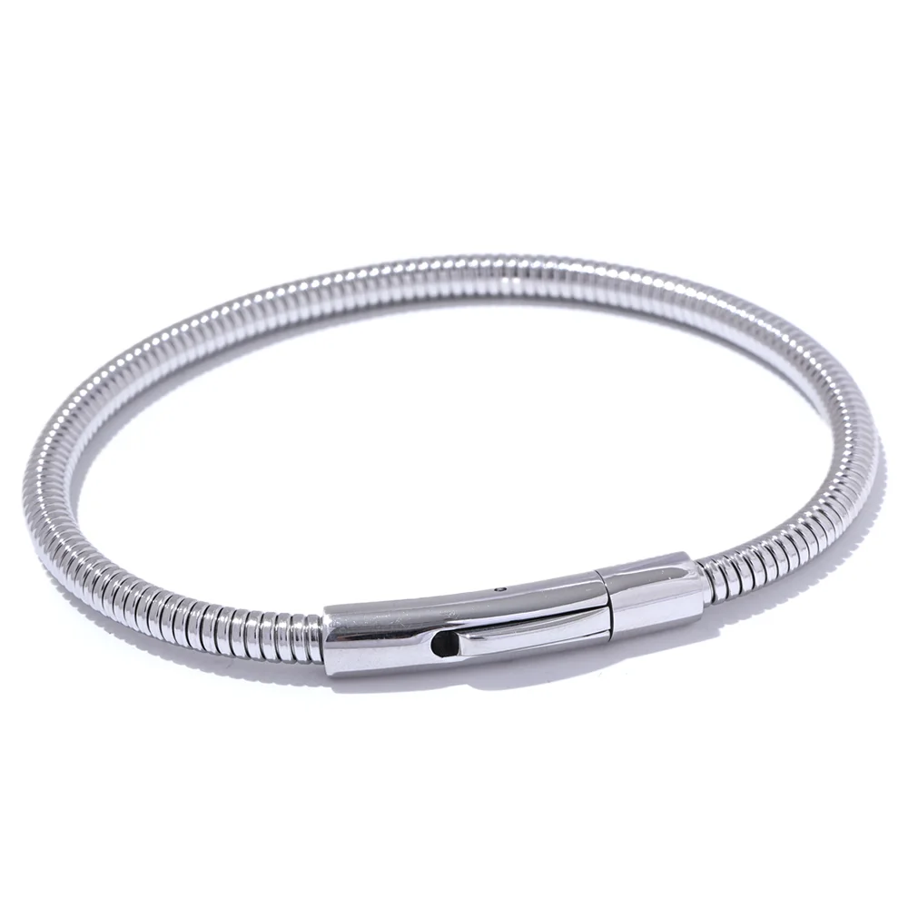 Colar Prata 925 Rígido com Fecho Magnético – Sofisticação Contemporânea | Saint Carvalho