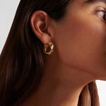 Brincos Argola Dourada Multifiada – Design Contemporâneo em Ouro 18k | Saint Carvalho