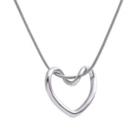Colar Prata 925 Coração Contínuo – Minimalismo Atemporal | Saint Carvalho