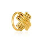 Anel Esculpido em Ouro 18k – Design Contemporâneo e Atemporal | Saint Carvalho