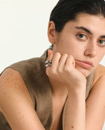 Anel Prata 925 Curvado Duplo Polido – Elegância Escultural | Saint Carvalho